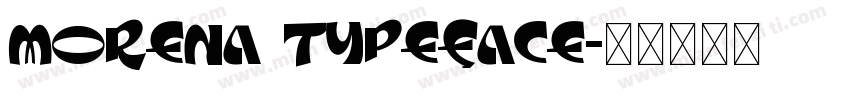 Morena Typeface字体转换